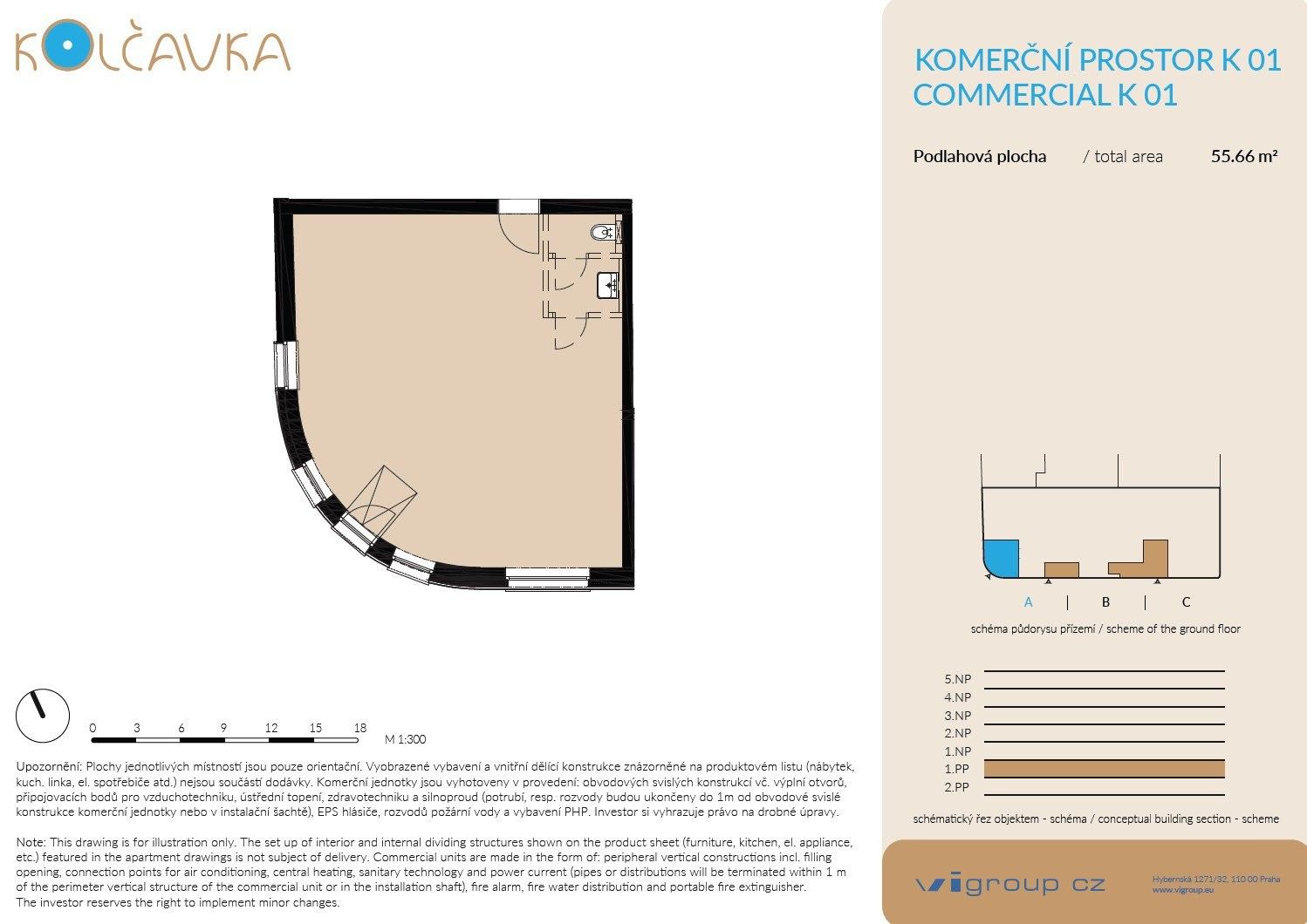 Obchodní prostory, Nad Kolčavkou, Praha, 55 m²