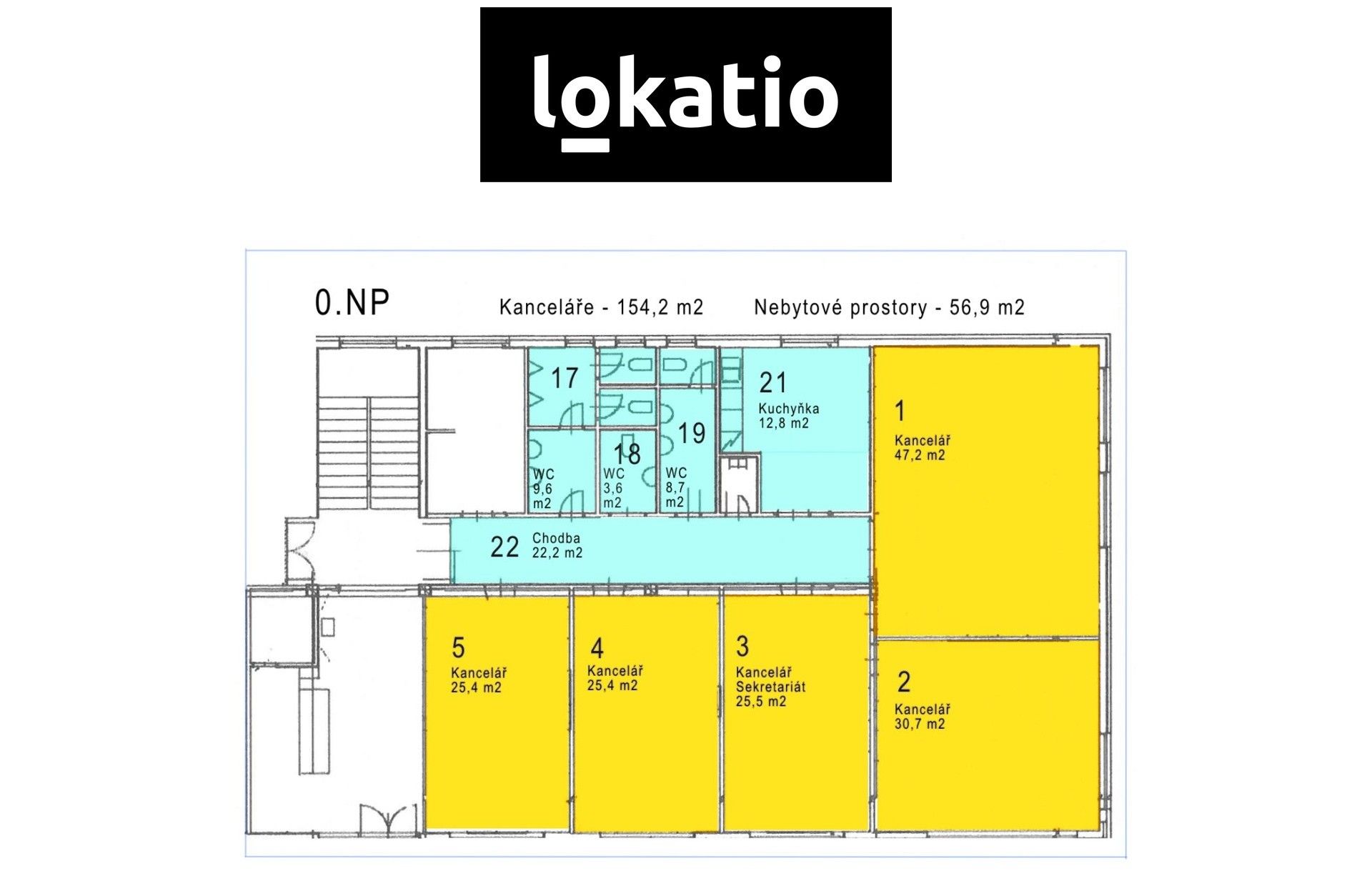 Pronájem kancelář - Hrusická, Mirošovice, 211 m²