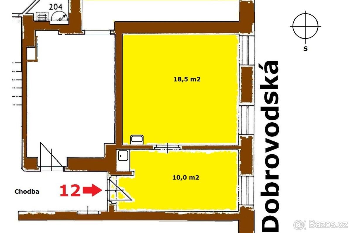 Pronájem byt 1+1 - České Budějovice, 370 01, 29 m²