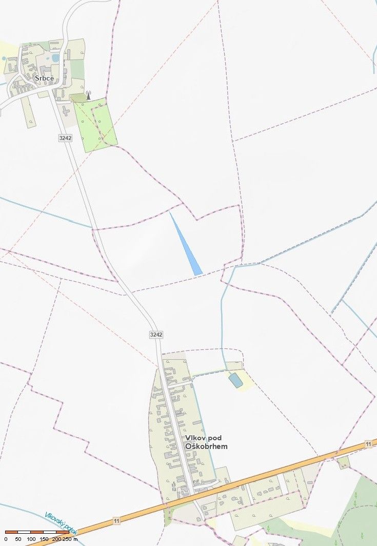 Prodej zemědělský pozemek - Vlkov pod Oškobrhem, 8 876 m²