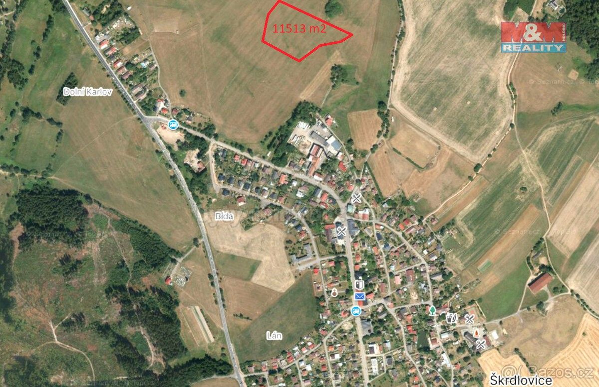 Louky, Žďár nad Sázavou, 591 01, 11 513 m²