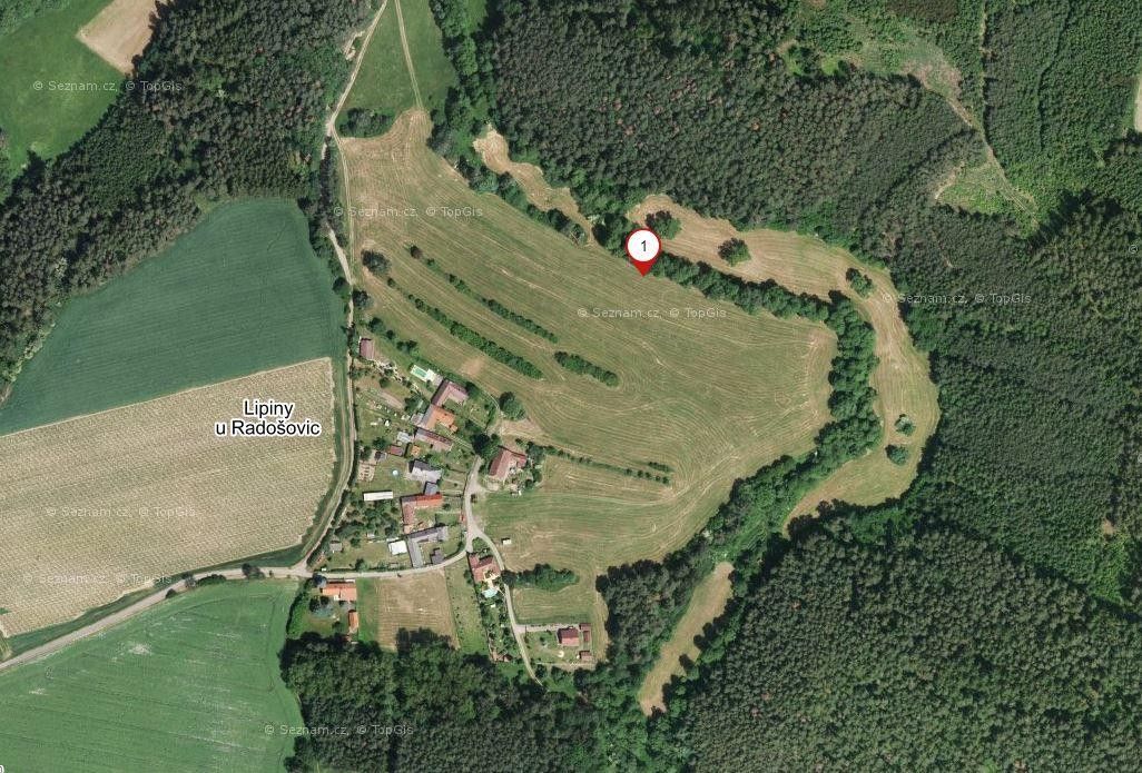 Prodej zahrada - Lipiny u Radošovic, Radošovice, 2 230 m²