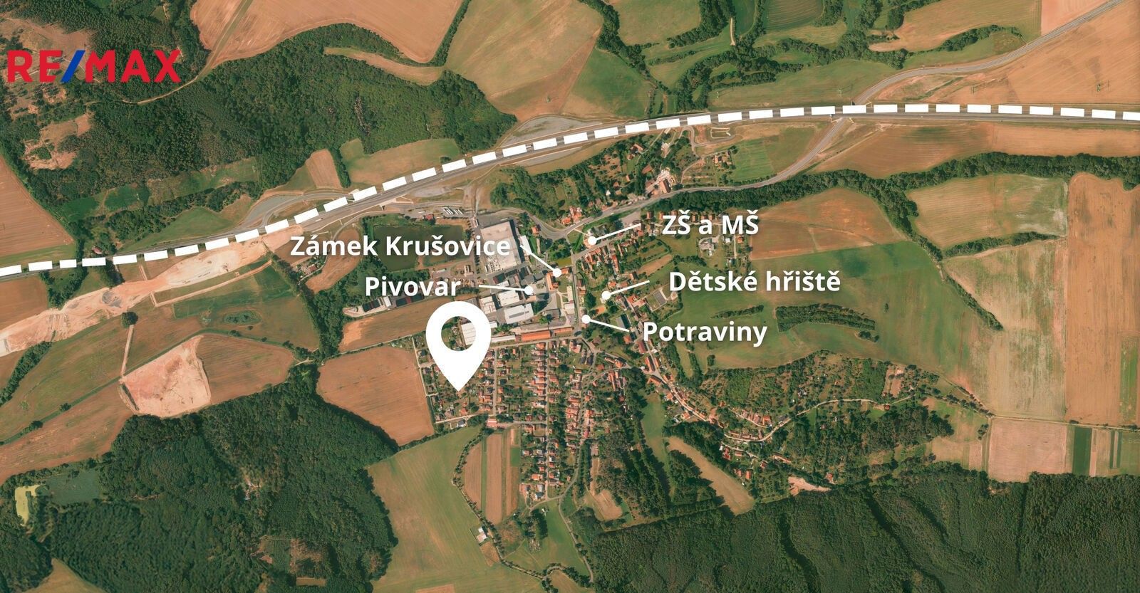 Pozemky pro bydlení, Nad Jordánem, Krušovice, 1 613 m²