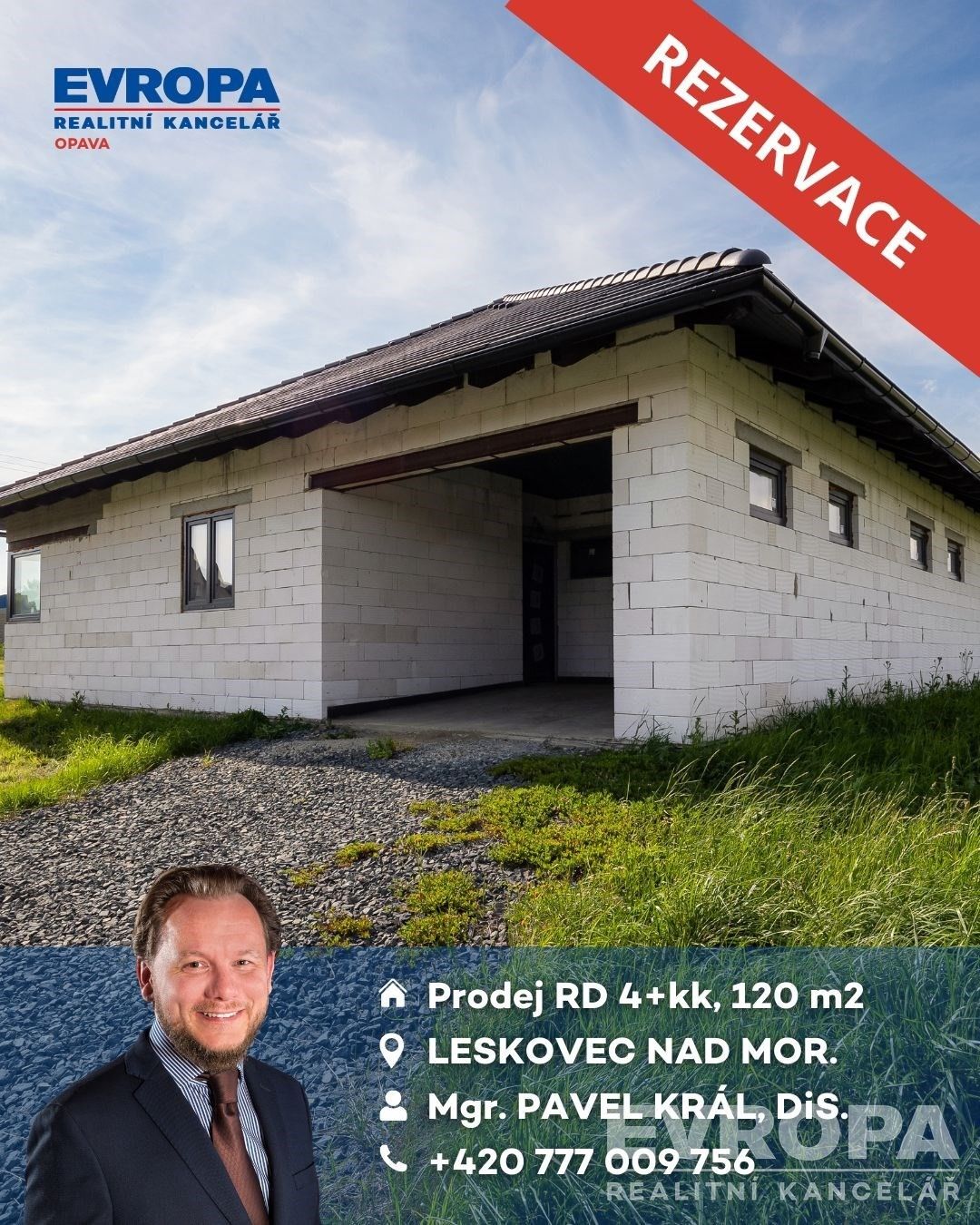 Rodinné domy, Leskovec nad Moravicí, 120 m²