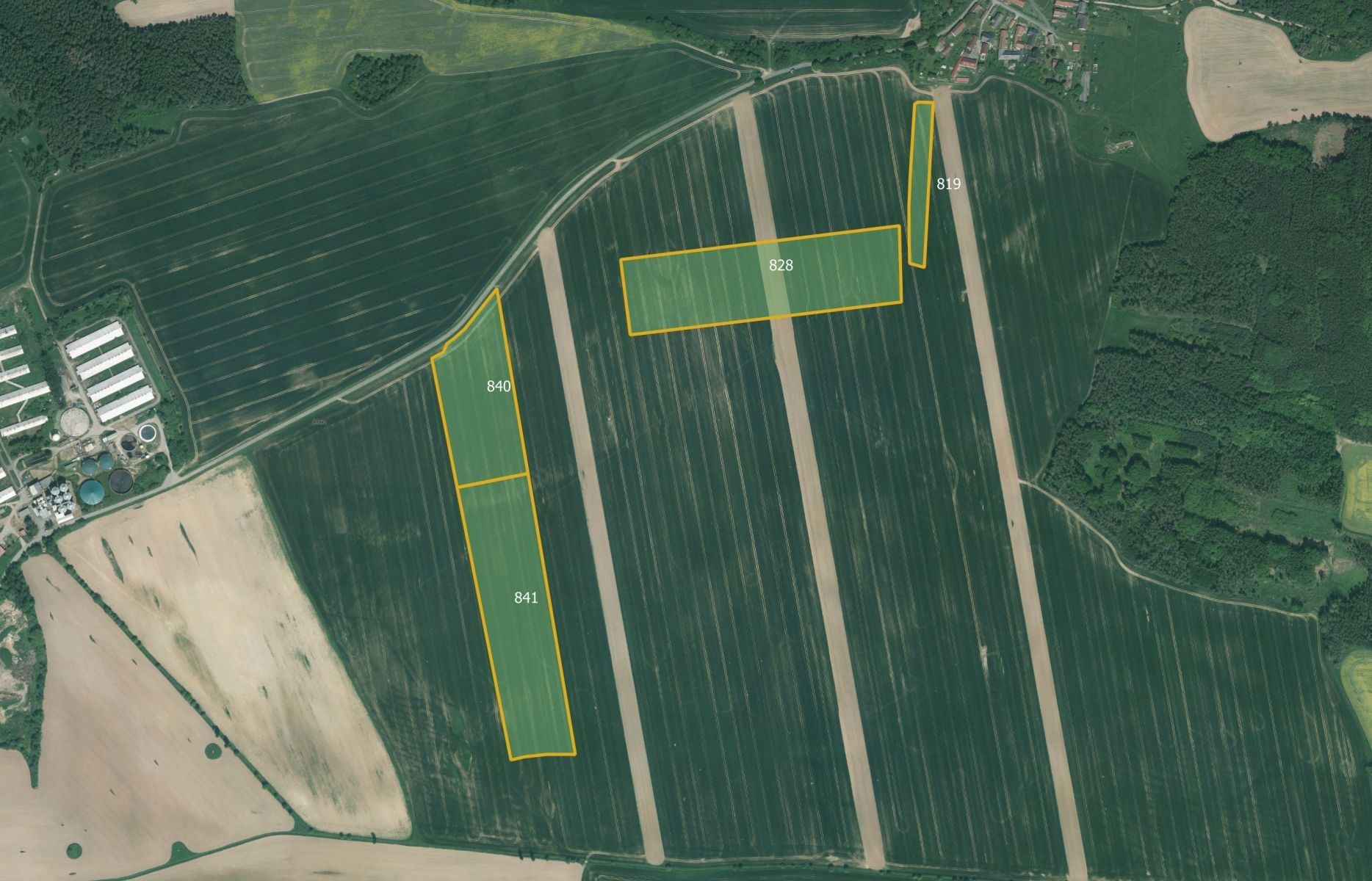 Zemědělské pozemky, Sedlec, Poběžovice