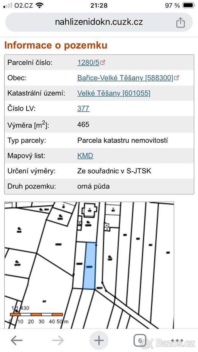 Pozemky pro bydlení, Kroměříž, 767 01, 465 m²