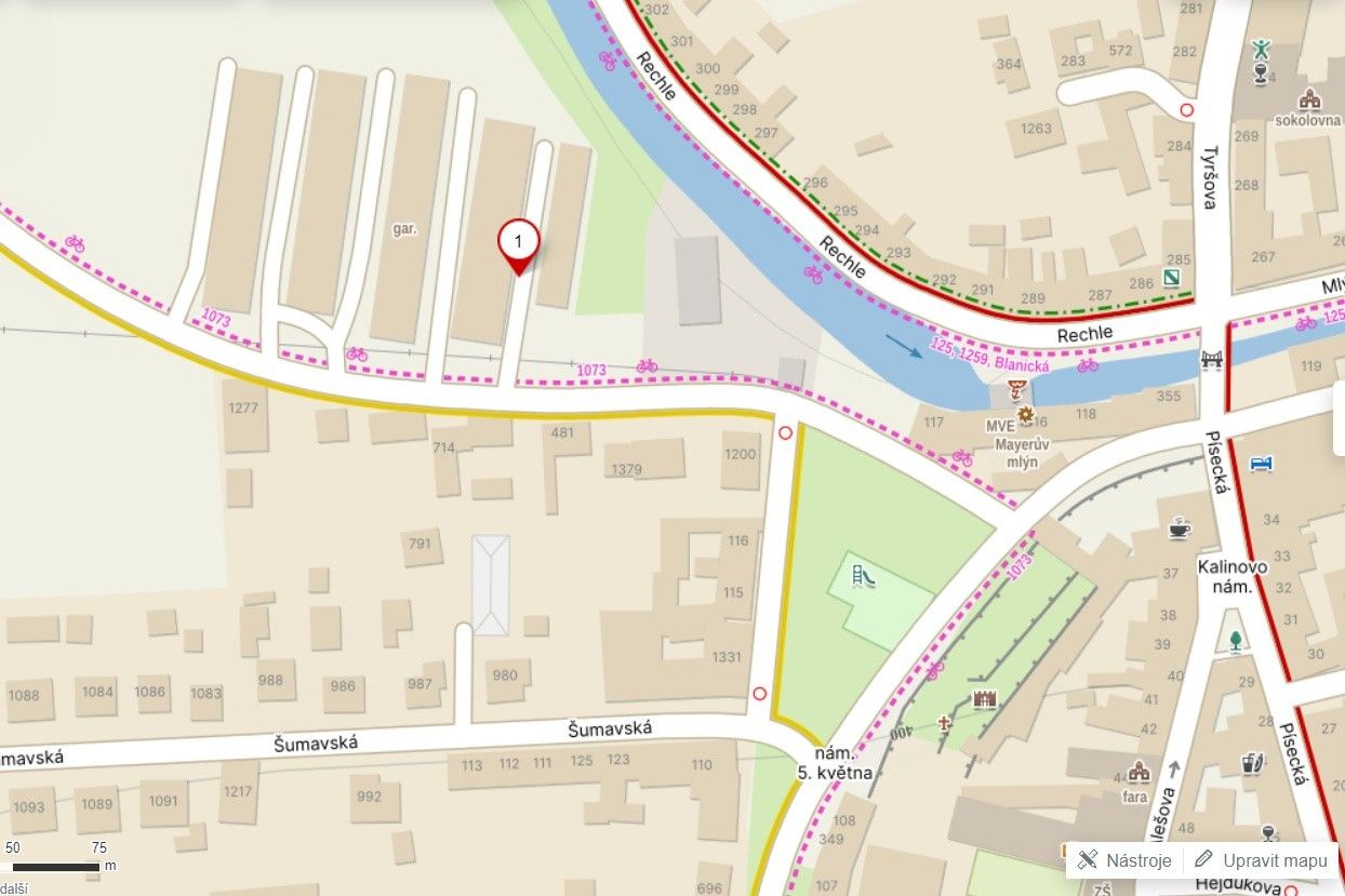 Garáže, Vodňany, 20 m²