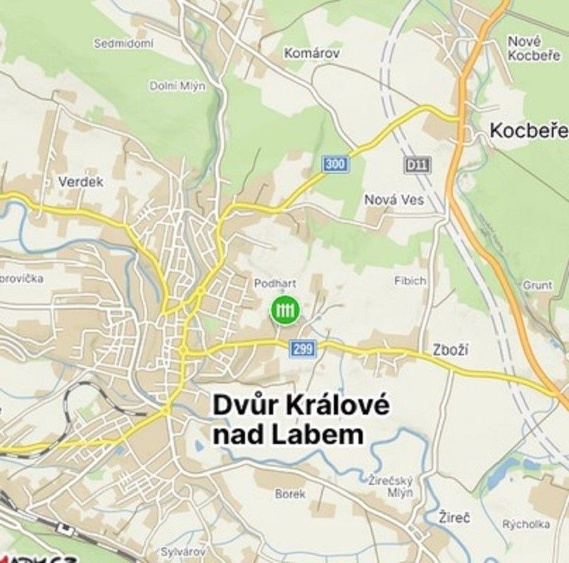 Prodej zahrada - náměstí T. G. Masaryka, Dvůr Králové nad Labem, 823 m²