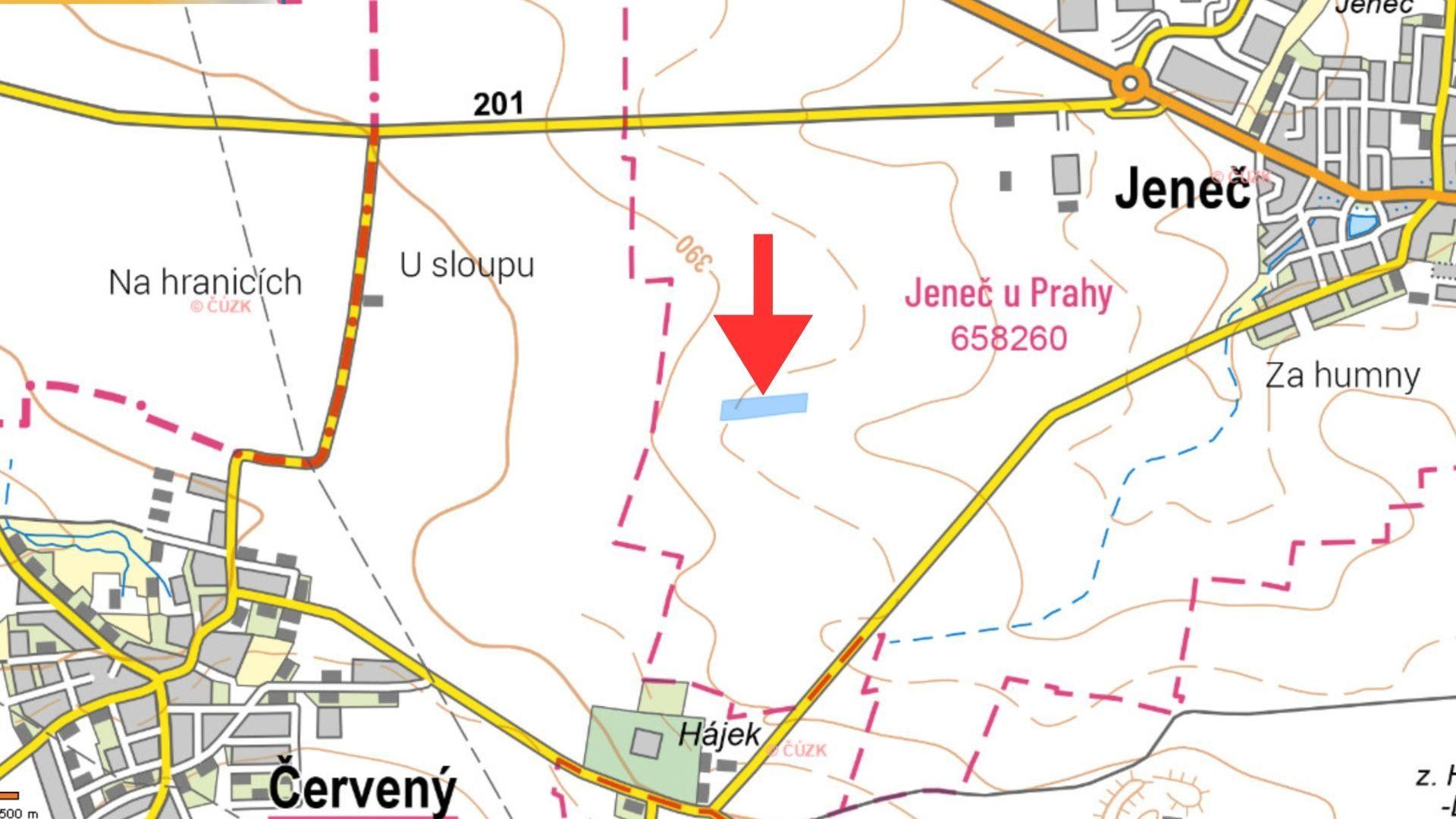 Zemědělské pozemky, Úhonická, Jeneč, 14 386 m²