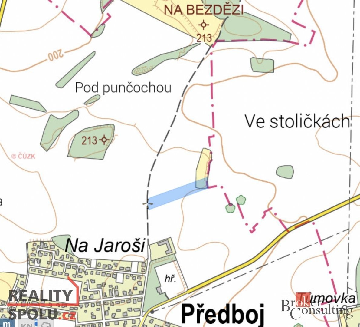 Prodej zahrada - Kojetice u Prahy, 250 72, 10 040 m²