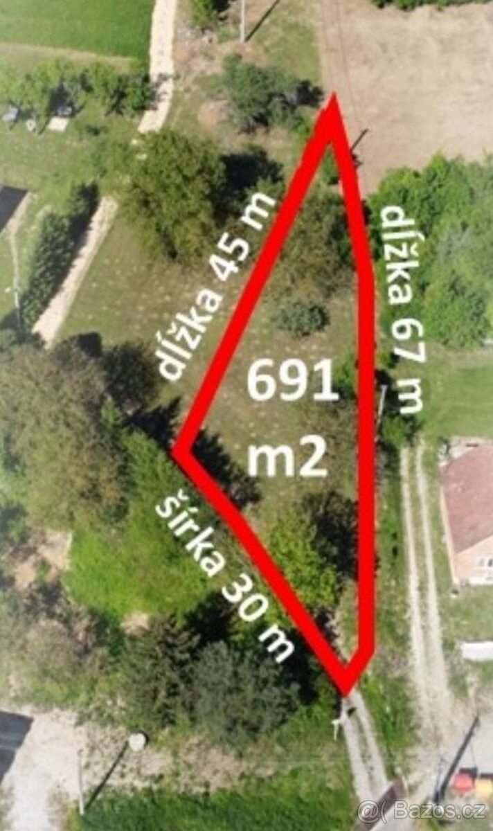 Prodej pozemek - Strání, 687 65, 691 m²