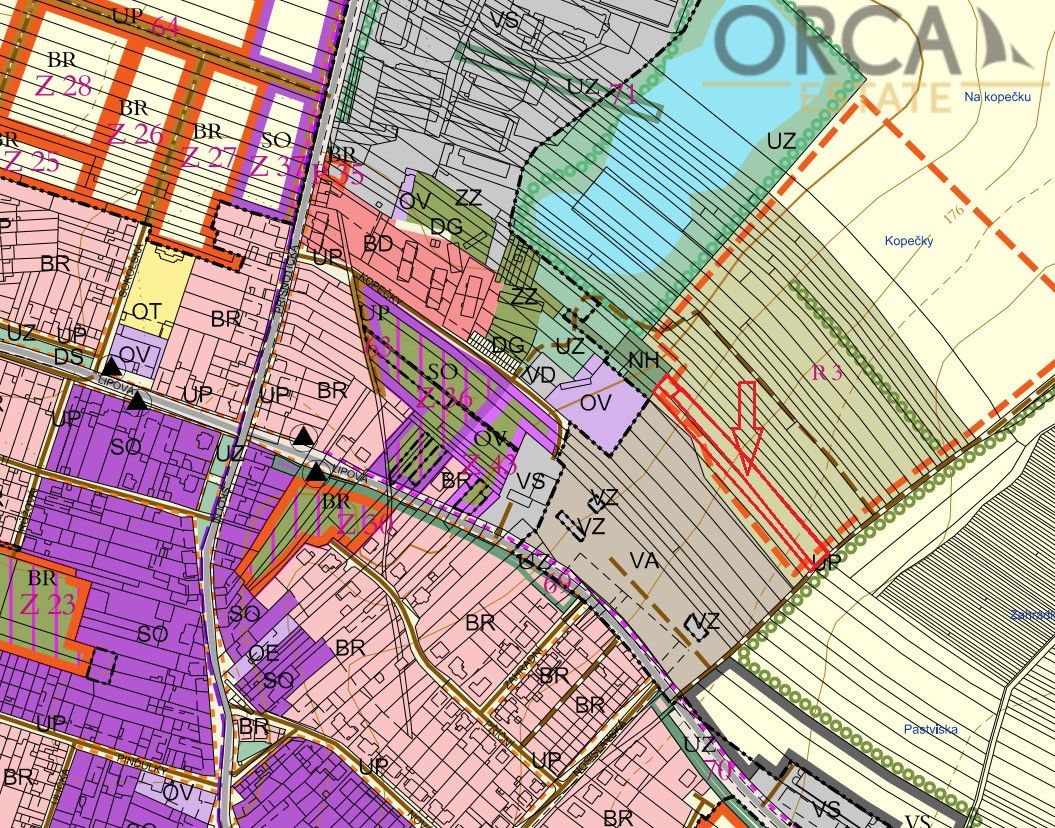 Prodej pozemek - Vranovice, 691 25, 4 413 m²