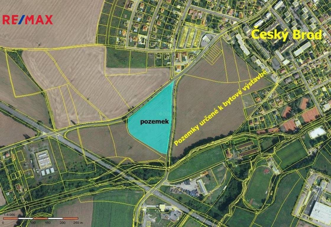 Prodej komerční pozemek - Palackého, Český Brod, 20 875 m²