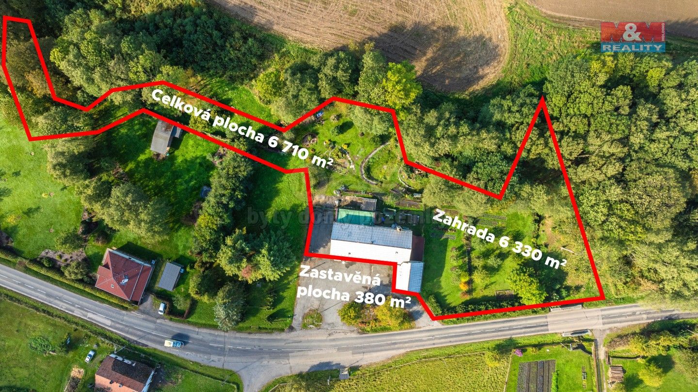 Prodej rodinný dům - Heřmanice, Žandov, 6 710 m²