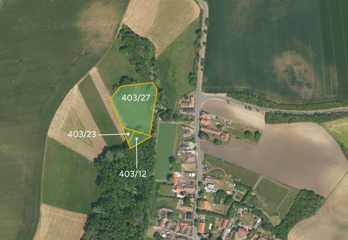 Prodej zemědělský pozemek - Jíkev, 5 187 m²