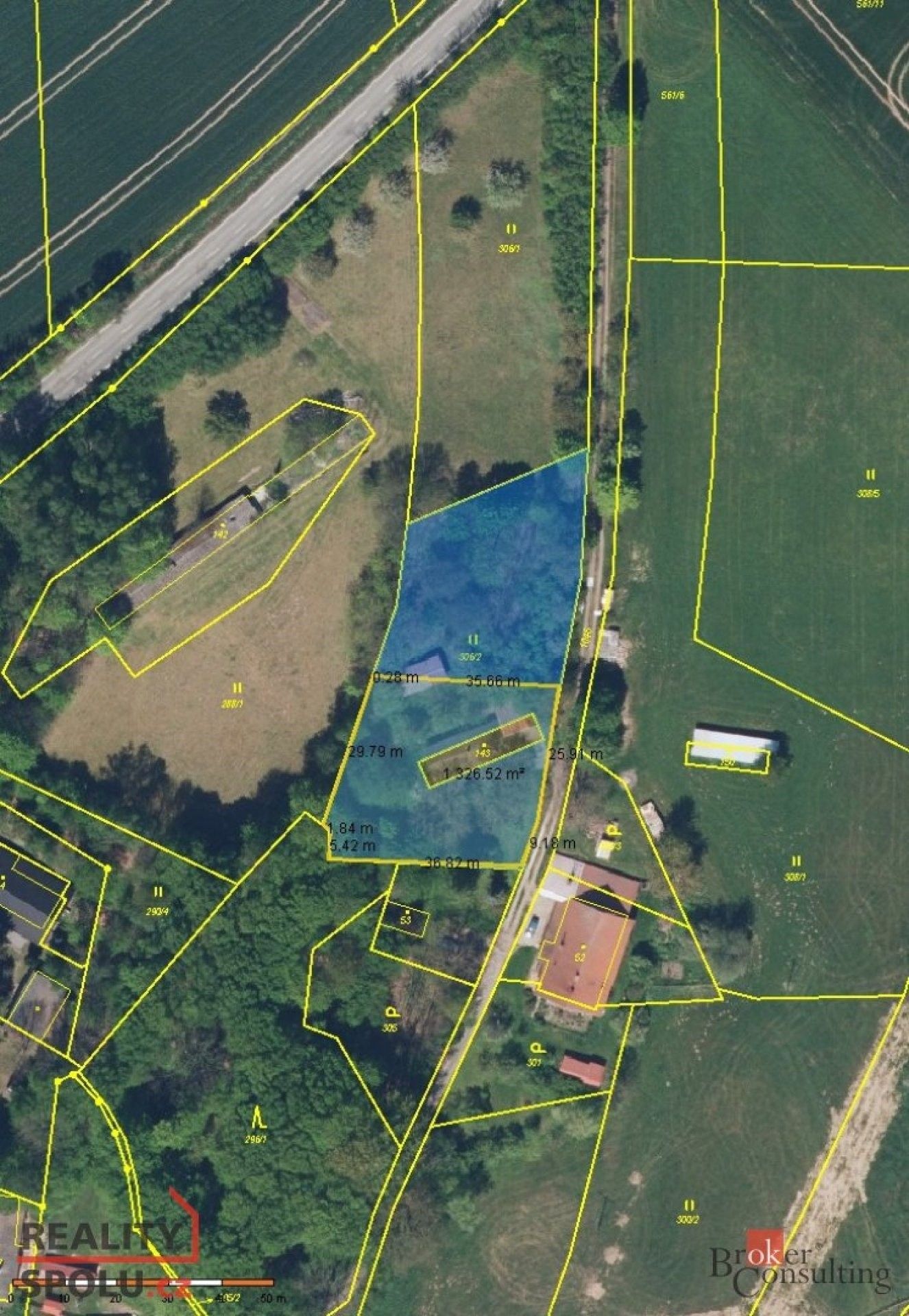 Pozemky pro bydlení, Bohdašín, 1 300 m²