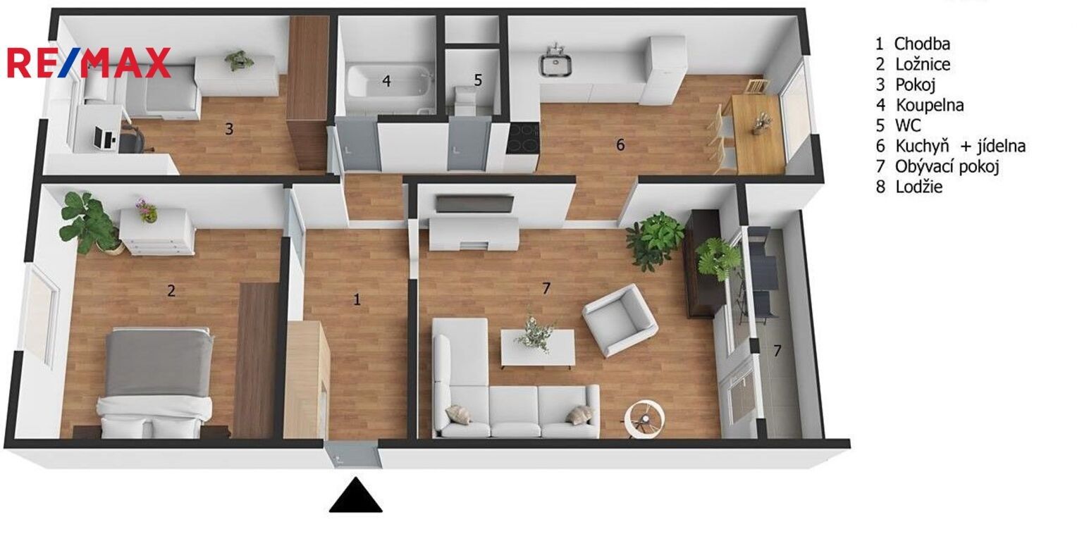 Prodej byt 3+1 - Ústecká, Česká Lípa, 67 m²