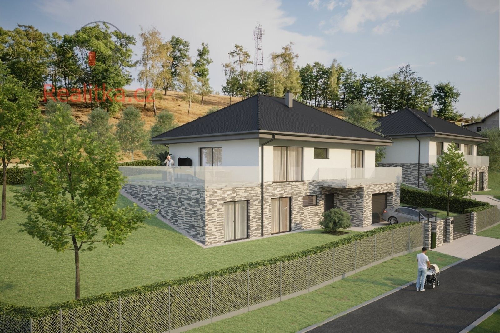 Rodinné domy, Pod Oborou, Ondřejov, 232 m²