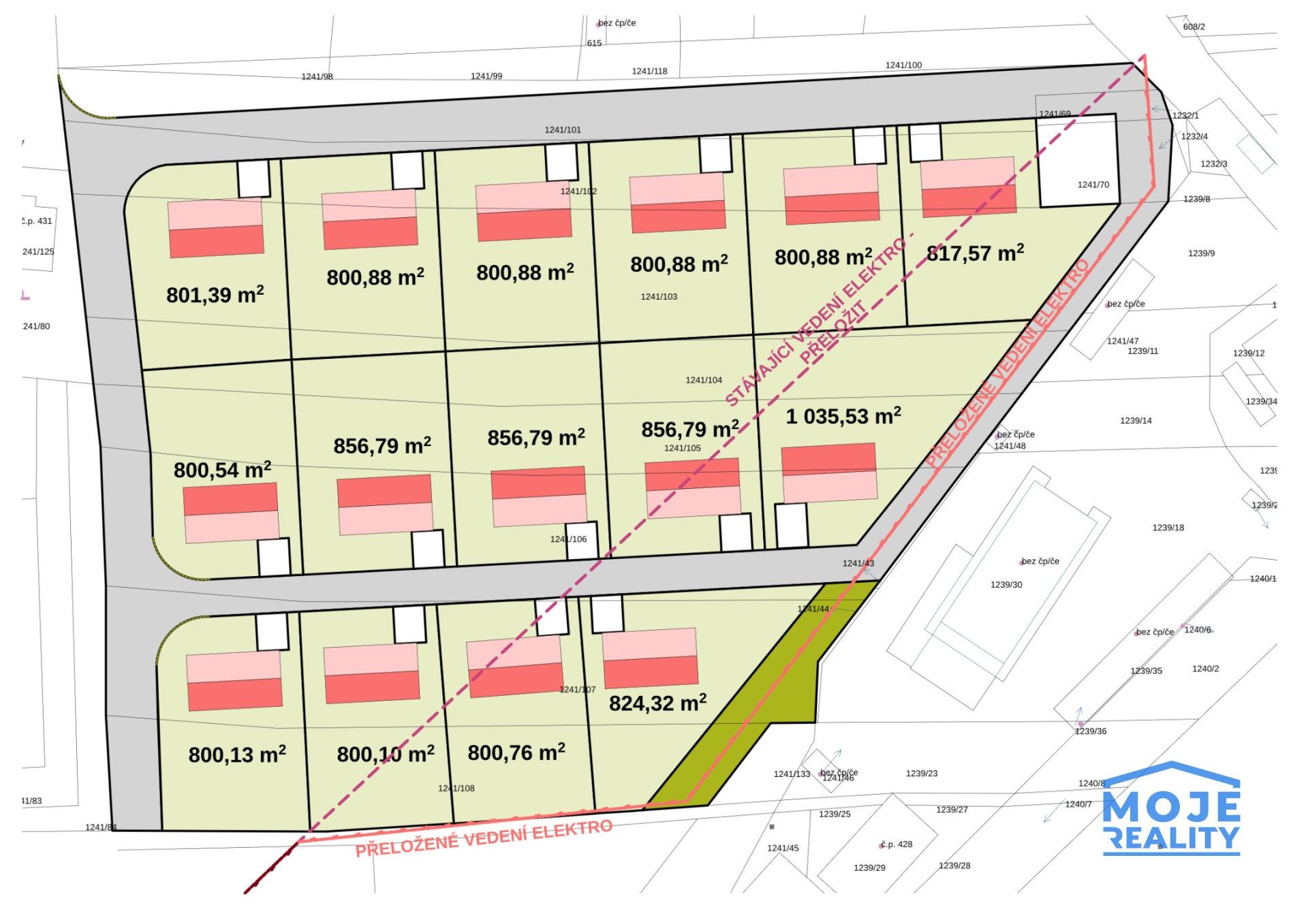 Pozemky pro bydlení, Dýšina, 15 194 m²