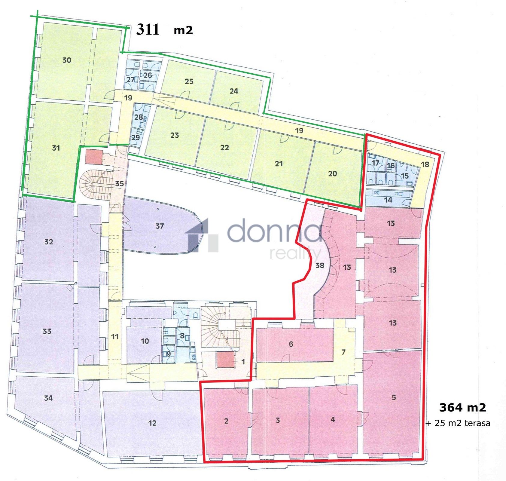 Pronájem obchodní prostory - Myslíkova, Praha, 675 m²