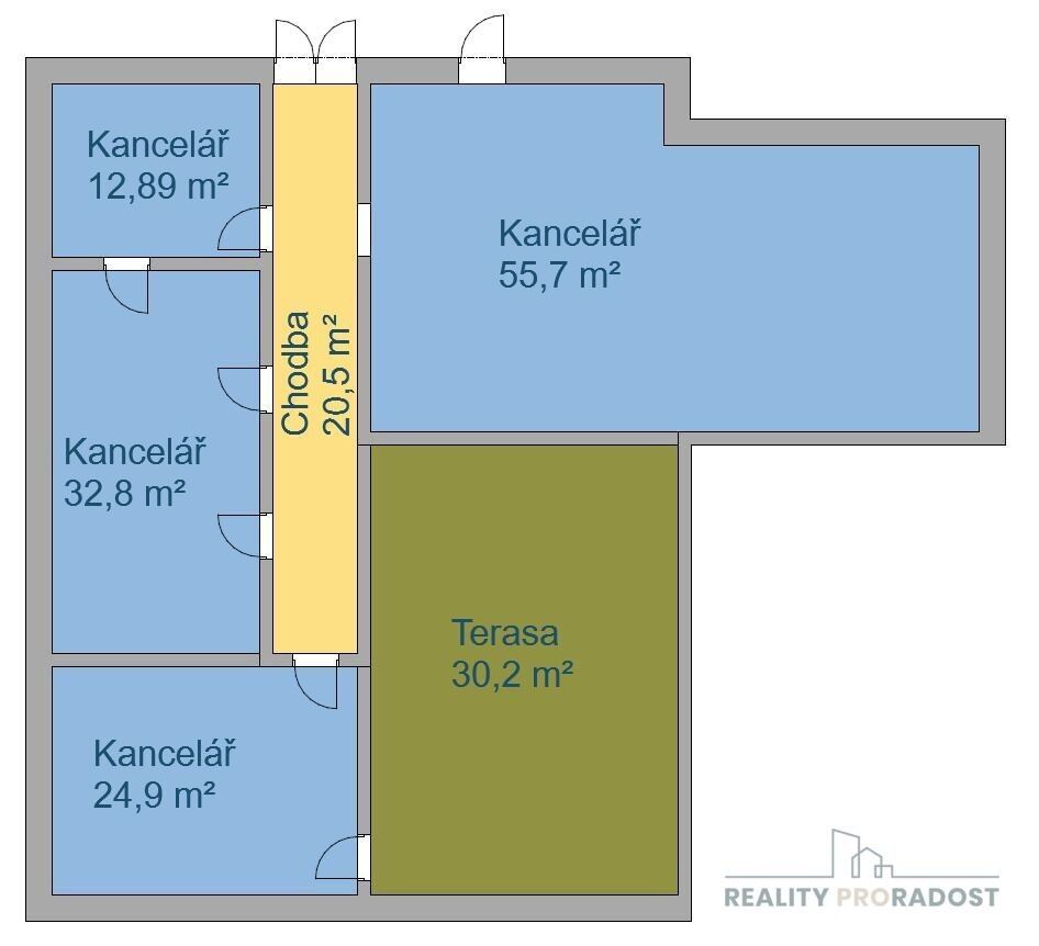 Pronájem komerční - tř. Svornosti, Olomouc, 176 m²