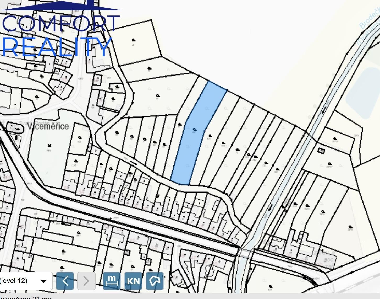 Zahrady, Víceměřice, 1 622 m²