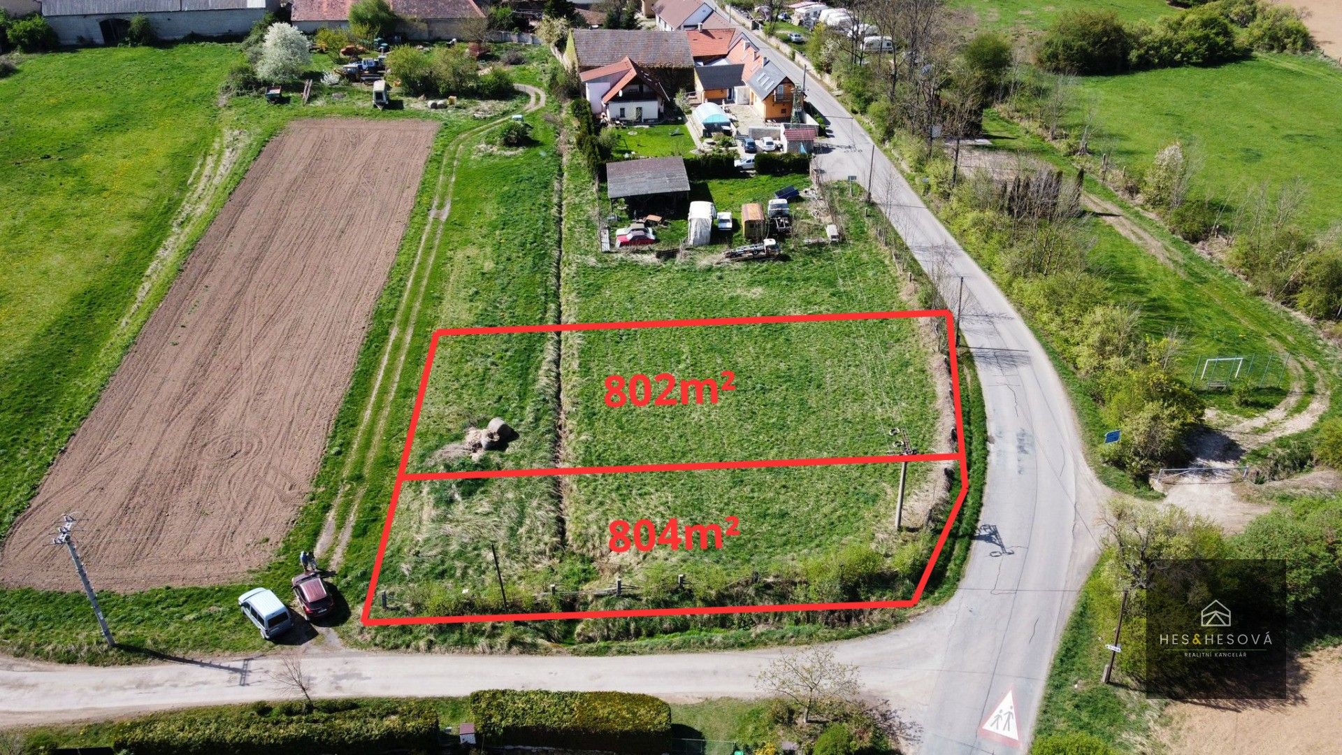 Pozemky pro bydlení, Vysoký Újezd, 802 m²