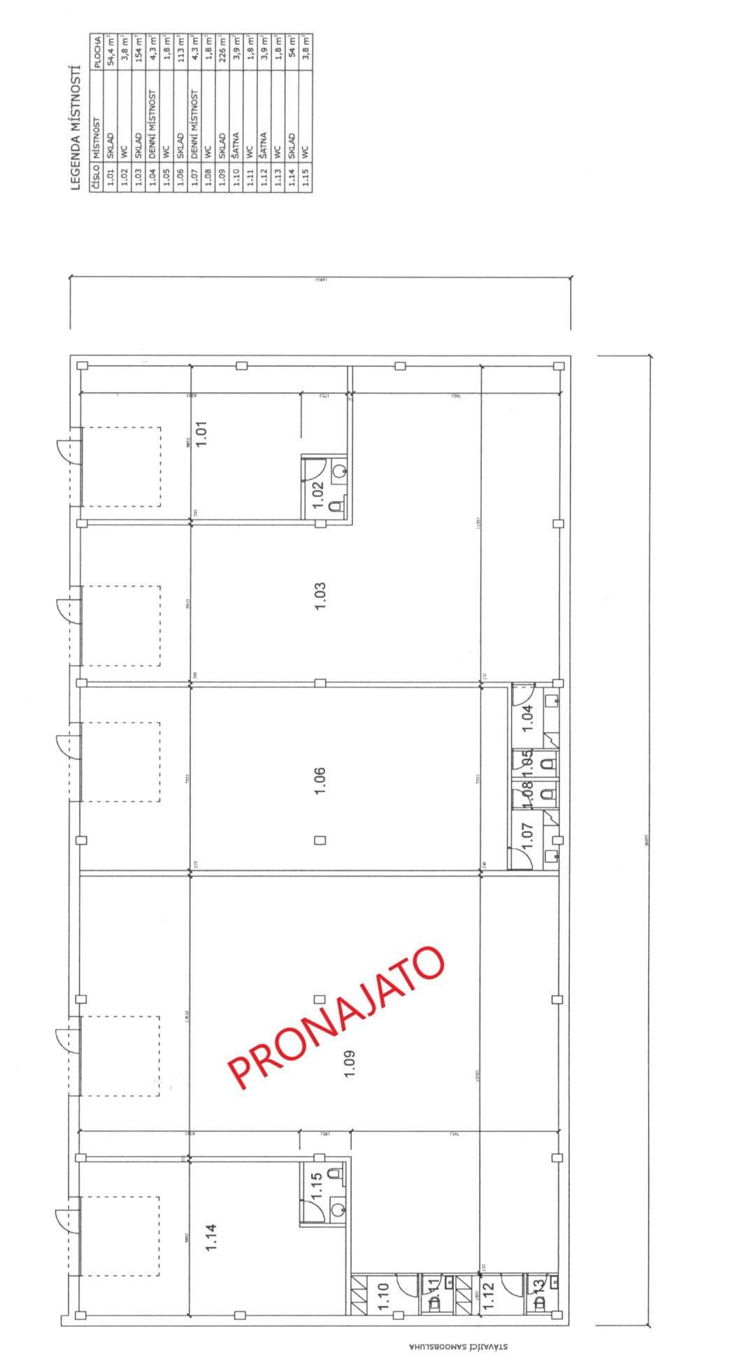 Pronájem sklad - Luh, Vsetín, 337 m²