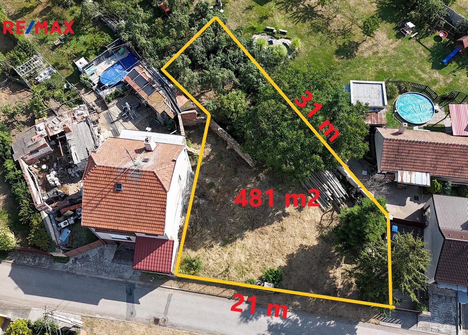 Prodej pozemek pro bydlení - Letná, Hrotovice, 481 m²