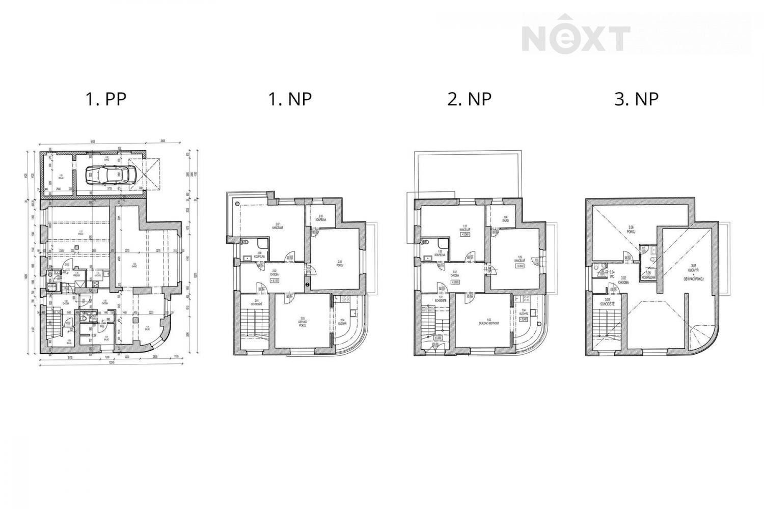 Pronájem vila - U Blaženky, Praha, 417 m²