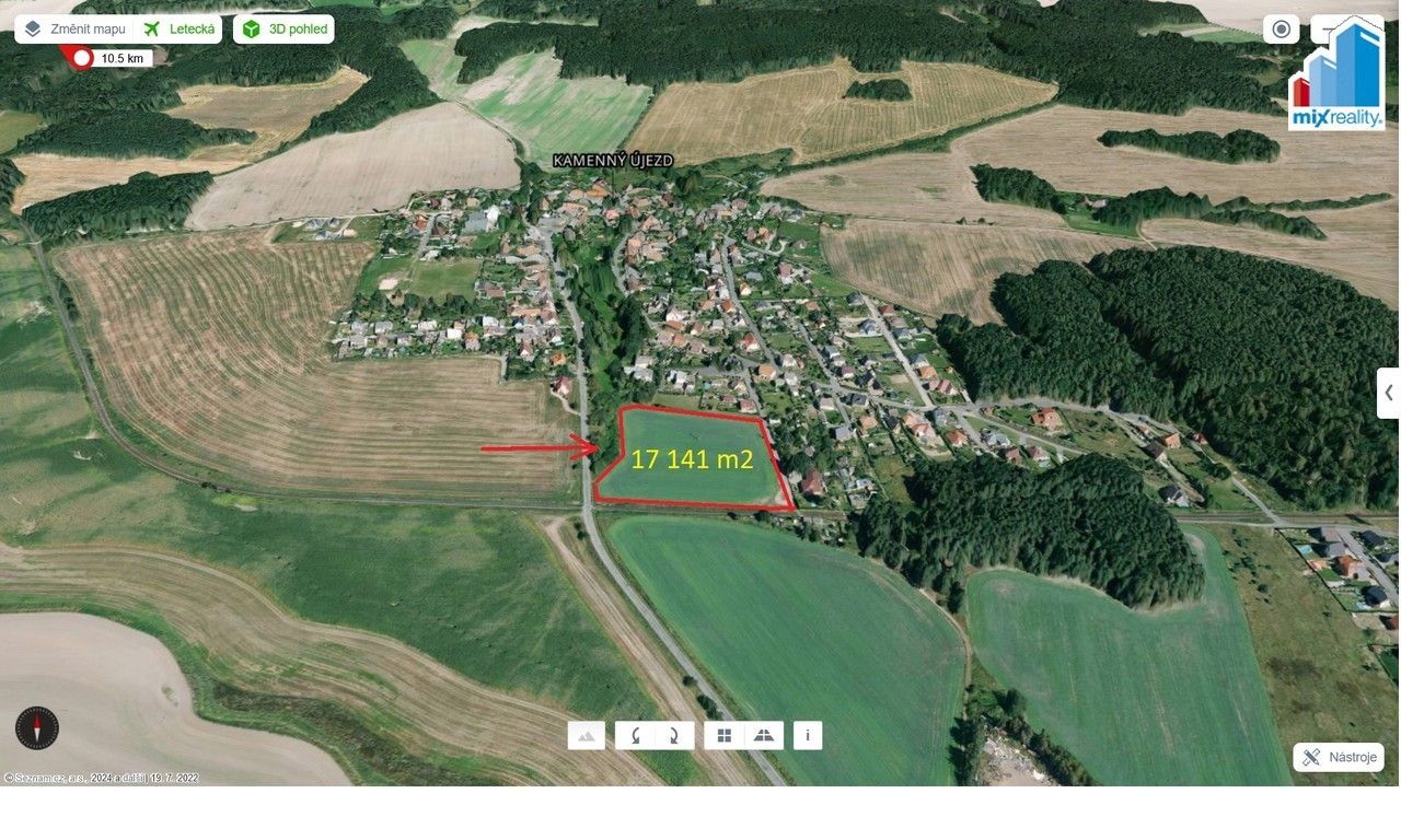 Prodej pozemek pro bydlení - Kamenný Újezd, Nýřany, 17 141 m²