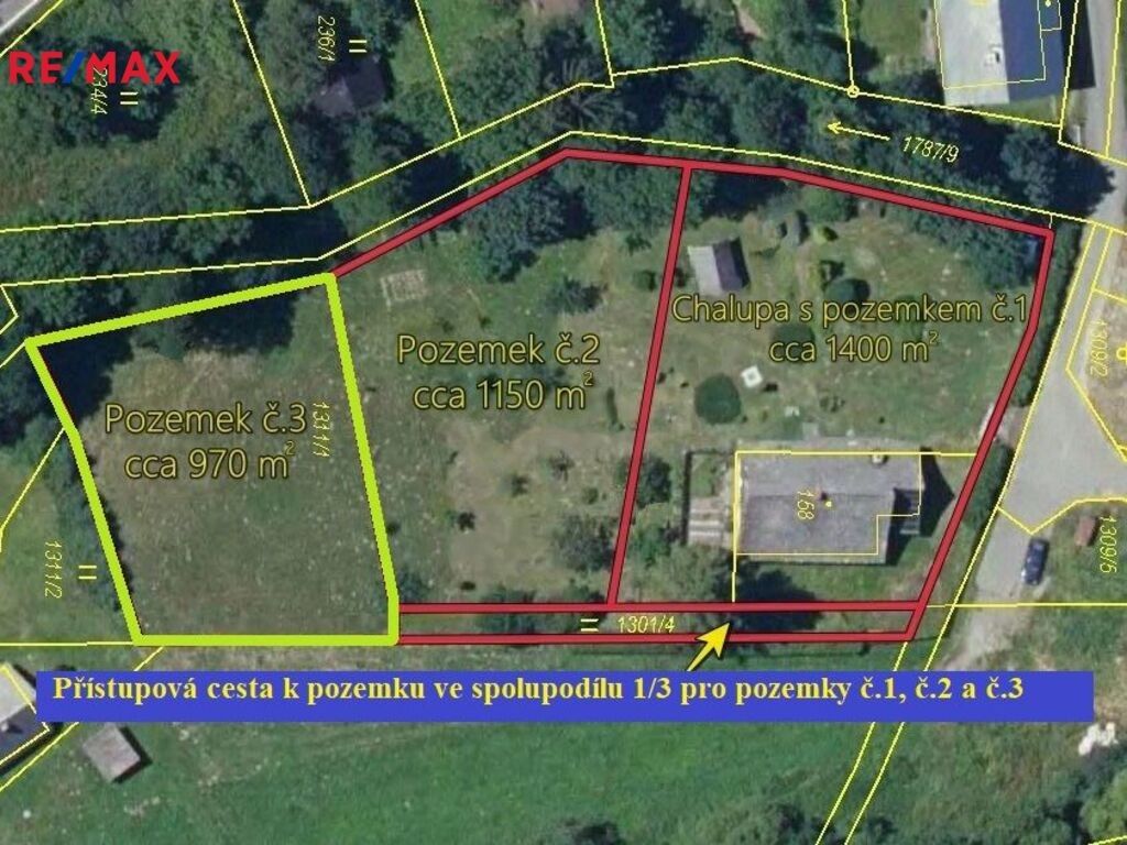 Pozemky pro bydlení, Malá Morava, 970 m²