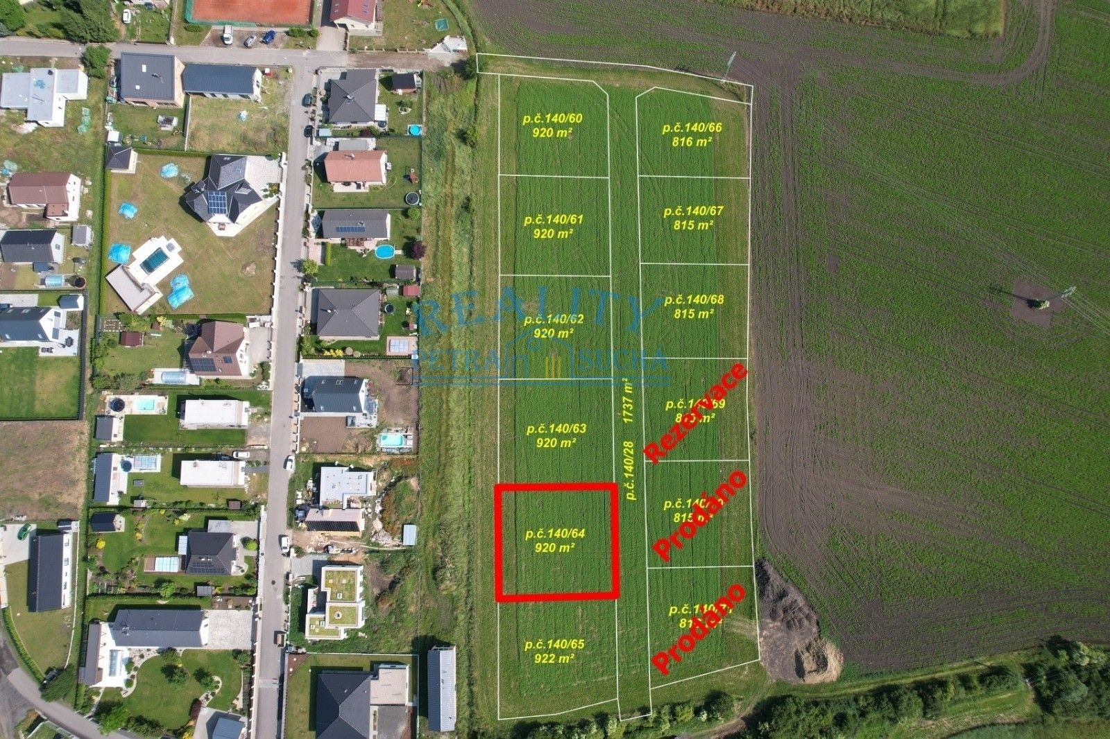 Prodej pozemek pro bydlení - Kolomuty, 920 m²