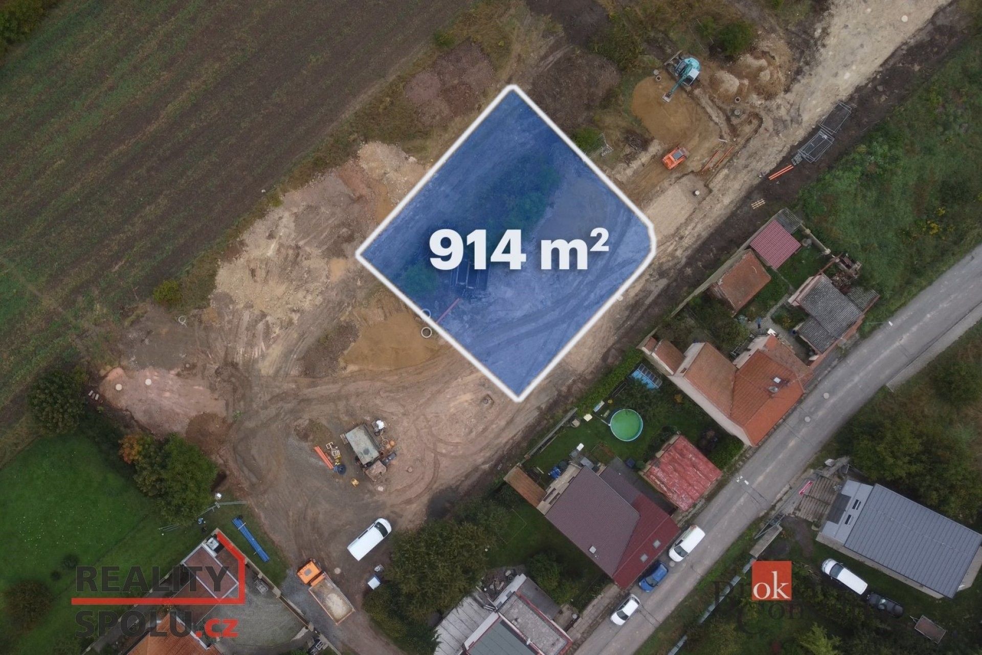 Prodej pozemek pro bydlení - Pod lékárnou, Brandýsek, 914 m²